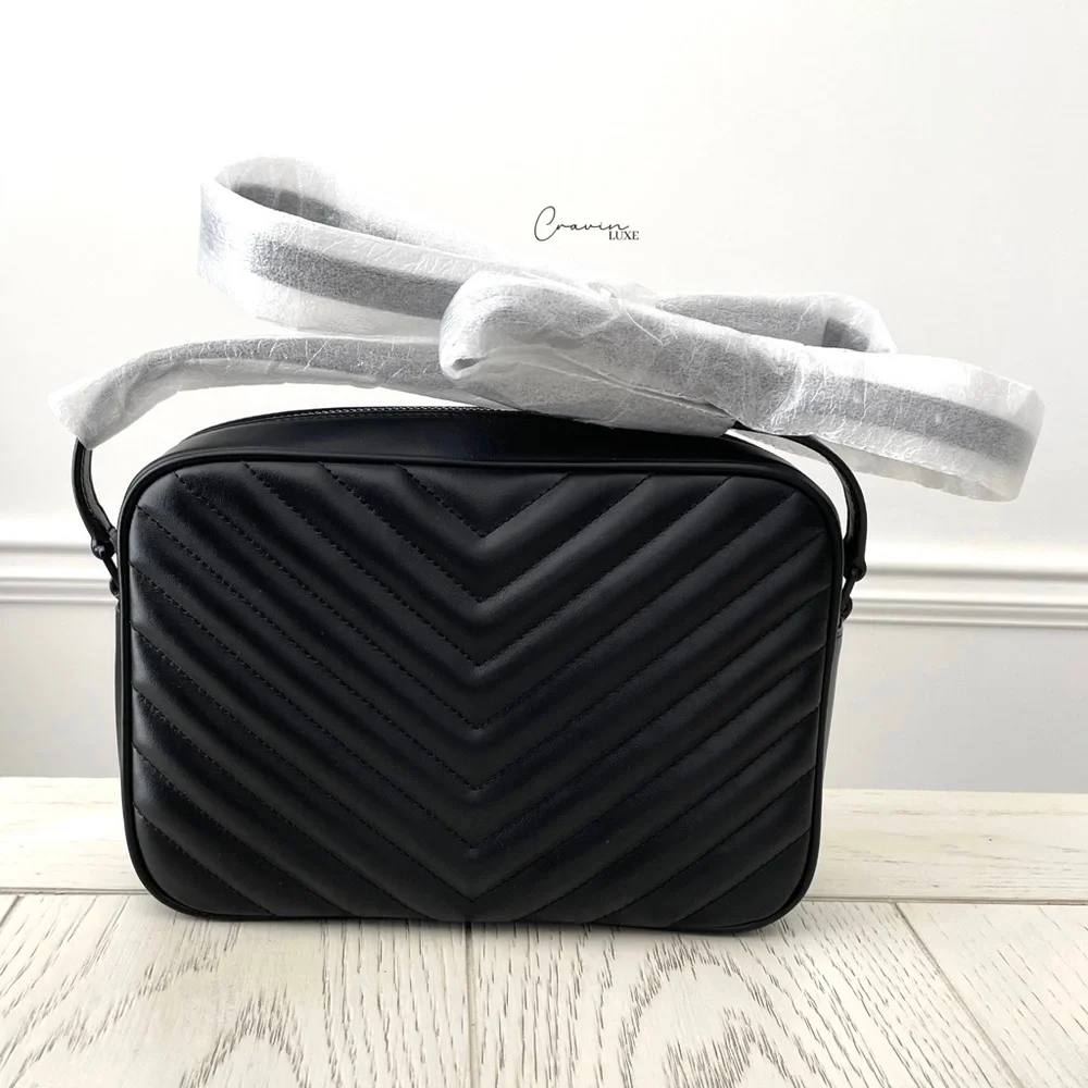❌❌SOLD❌❌ New Saint Laurent Lou Camera Bag Black - Picture 3 of 10